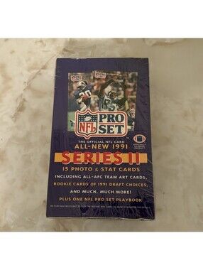 Vintage 1991 NFL Pro Set Football Series 2 Box Rookie Cards 36 Packs New SEALED